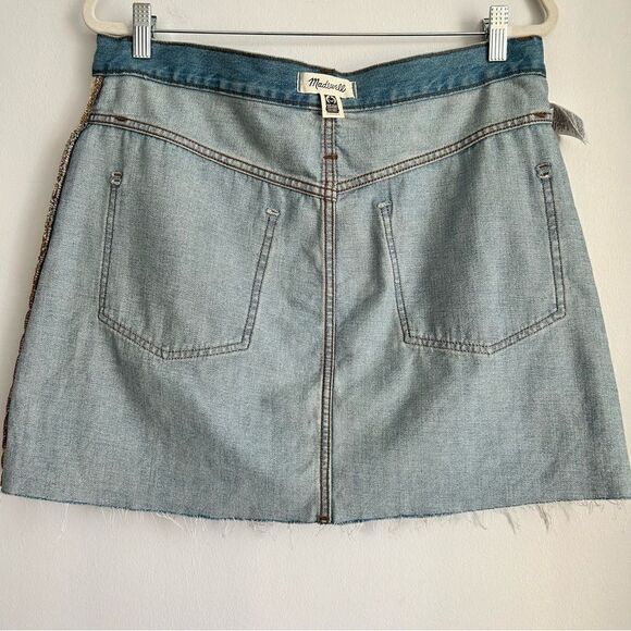 Madewell Rigid Denim A-Line Mini Skirt in Lovell Wash - Picture 10 of 11